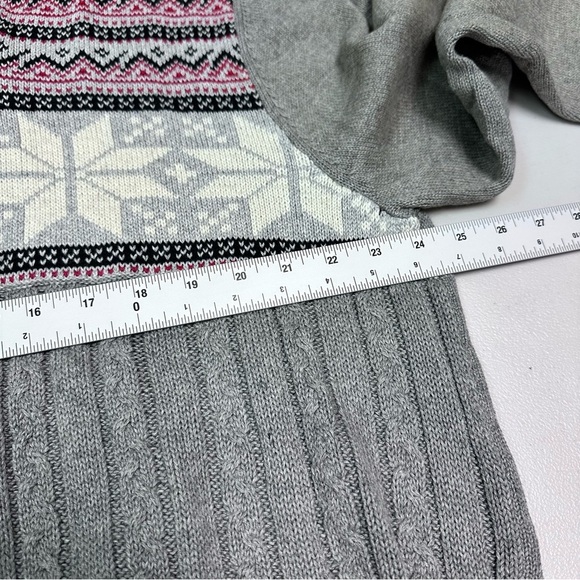 Chaps Gray Patterned Men's Sweater Size XXL - Picture 10 of 10